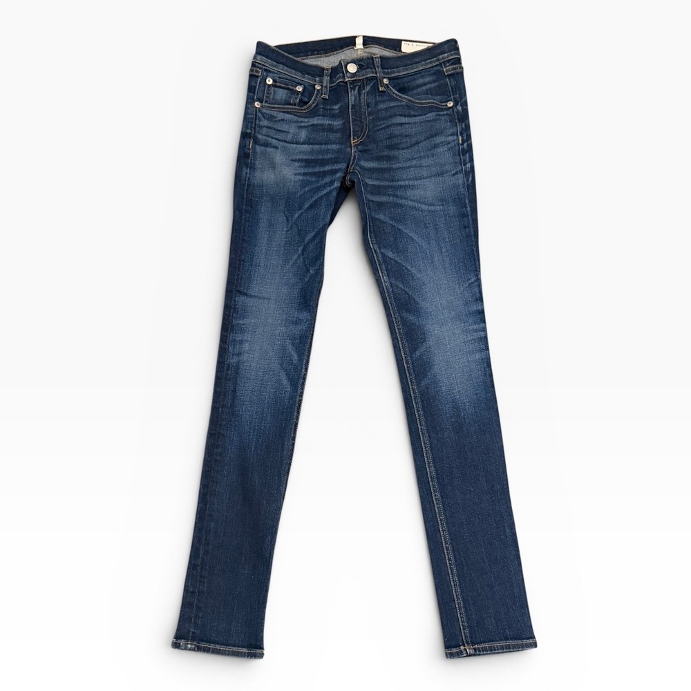 Rag & Bone Doheny Skinny Jeans Dark Wash Low Rise Stretch Size 27x30 Premium